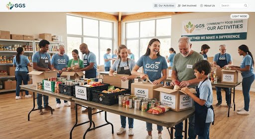 Community volunteers packing food boxes for local outreach drives.